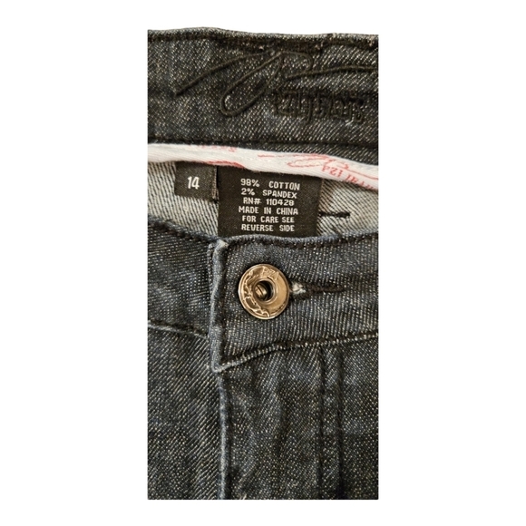 PZI JEANS Dark Blue Cropped Straight Leg Size 14 (34"Wx24" Inseam) - Picture 4 of 9